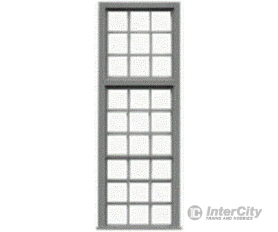 Tichy Train Group 3529 27-Pane Industrial Window W/Precut Glazing -- 30 X 97 Scale Fits .53 1.63