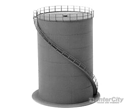 Tichy Train Group 7013 Oil Tank -- Kit - 4 10.2 Diameter X 7 17.8Cm Structures