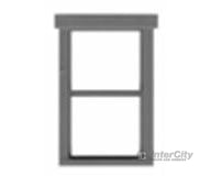 Tichy Train Group 8250 1/1 Double-Hung Window W/Fancy Top Trim -- #1 Pkg(12) Scratch Building