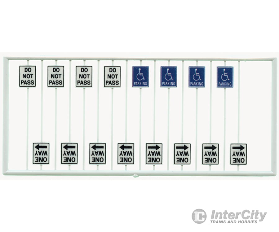 Tichy Train Group 8262 Miscellaneous Road Signs #1 -- Pkg(16) Scenery Details