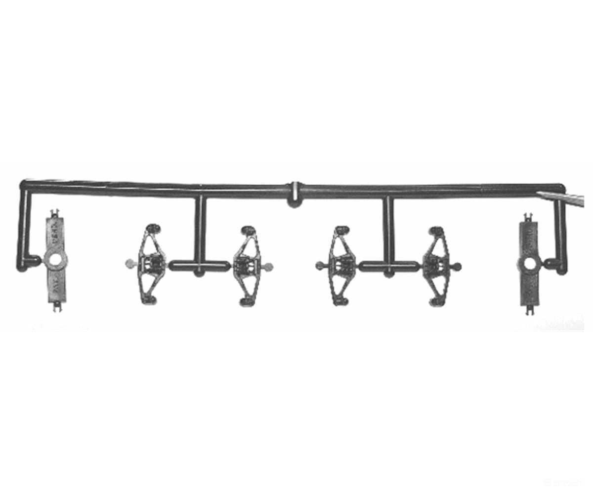 Tichy Train Group 3014 Freight Car Trucks Equalizer Added -- Bettendorf 10 Pair (Delrin Black)