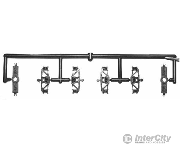 Tichy Train Group Ho 3016 Freight Car Trucks One-Piece -- Andrews 10 Pair (Delrin Black) Couplers &