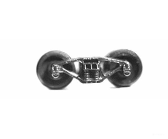 Tichy Train Group 3024 Freight Car Trucks One-Piece -- Bettendorf (Delrin Black) 1 Pair Couplers &