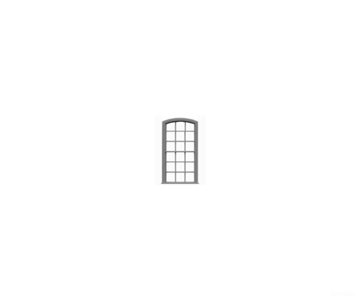 Tichy Train Group 8055 Windows - Double Hung Arch Top pkg(12) -- 9/9 - Scale 44’’ Wide x 90’’ High (Fits.54 x 1.07’’