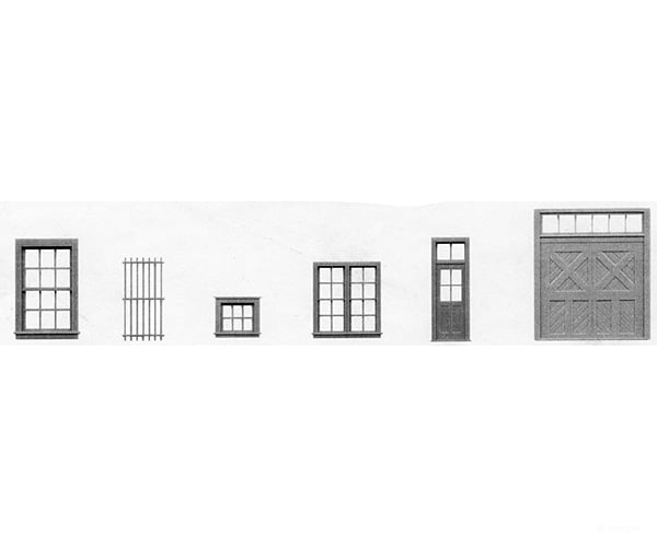 Tichy Train Group 8091 Window & Door Assortment Pkg(200) Scratch Building Supplies