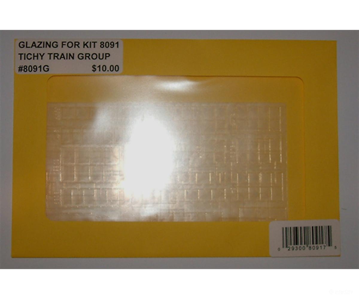 Tichy Train Group 8091G Precut Glazing Pack -- Use With #293-8091 - Scratch Building Supplies