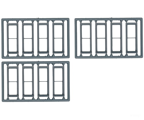 Tichy Train Group 8096 Windows - Double Hung Pkg(12) -- 1/1; Scale 30 X 92 (Fits .385 1.1 Opening)