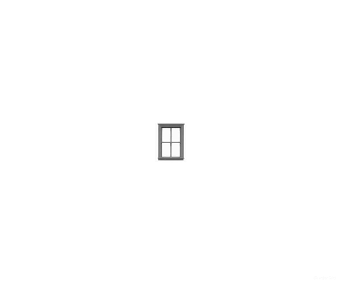 Tichy Train Group 8105 Windows - Double Hung pkg(12) -- 2/2; 40 x 47’’ (Fits.36 x.58’’ Opening) - Scratch Building
