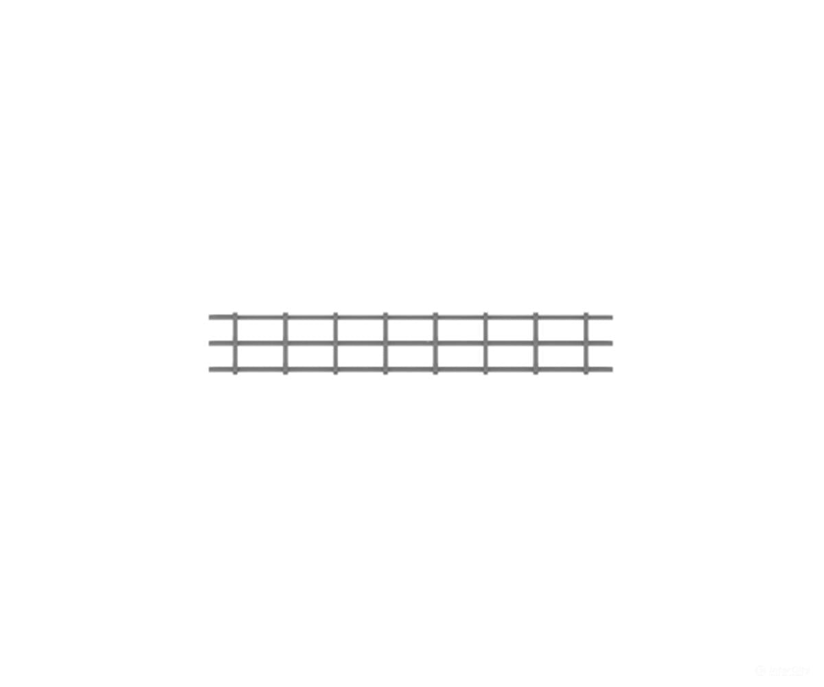 Tichy Train Group 8193 Industrial 1/2 x 3’’ Strap Railing pkg(6) -- Scale 3 x 21’ (3’’ Long) - Scratch Building Supplies