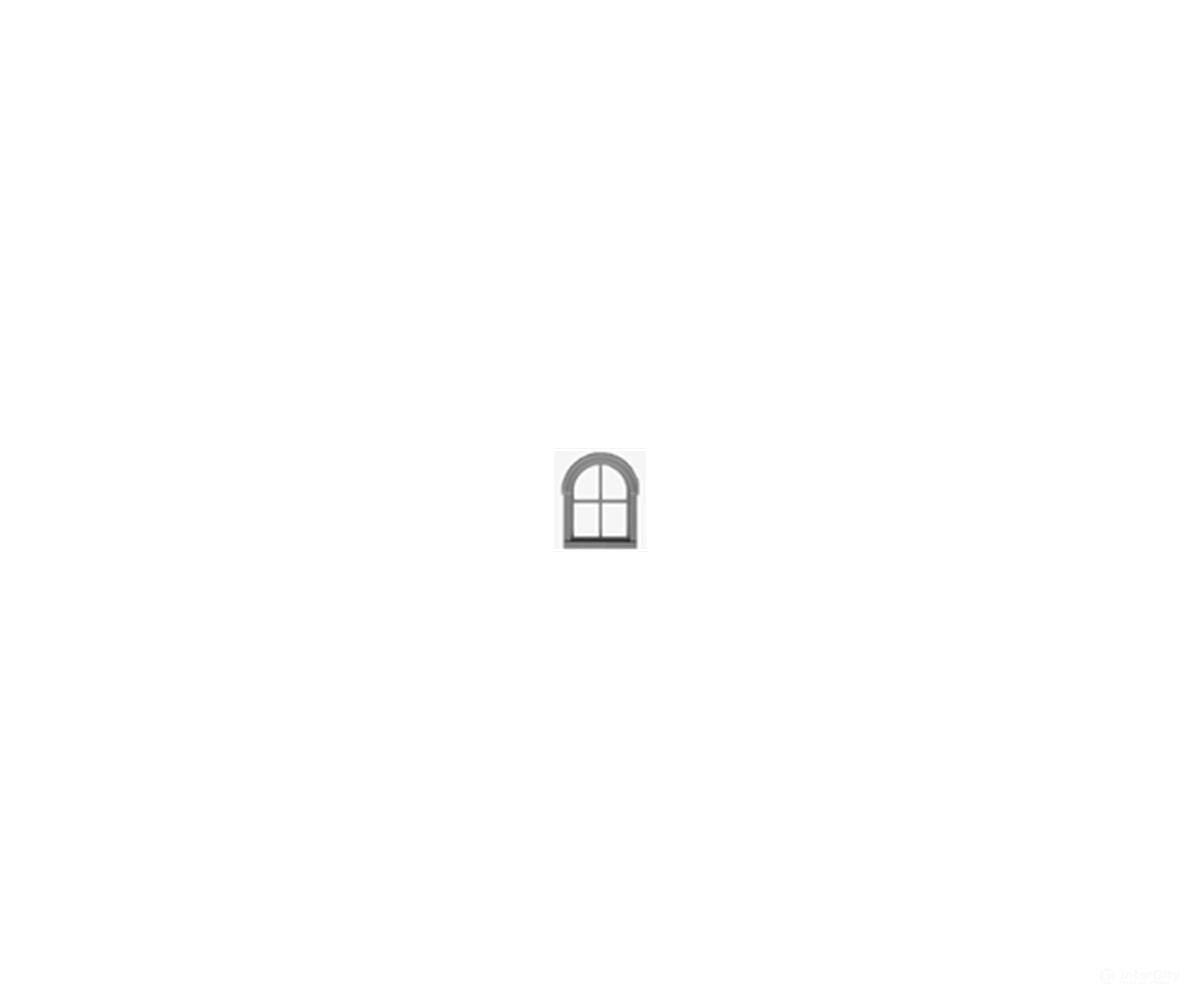 Tichy Train Group 8203 Windows - 4-Pane Round Top (Unpainted Gray Plastic pkg(12) -- Single-Hung Scale 24 x 36’’
