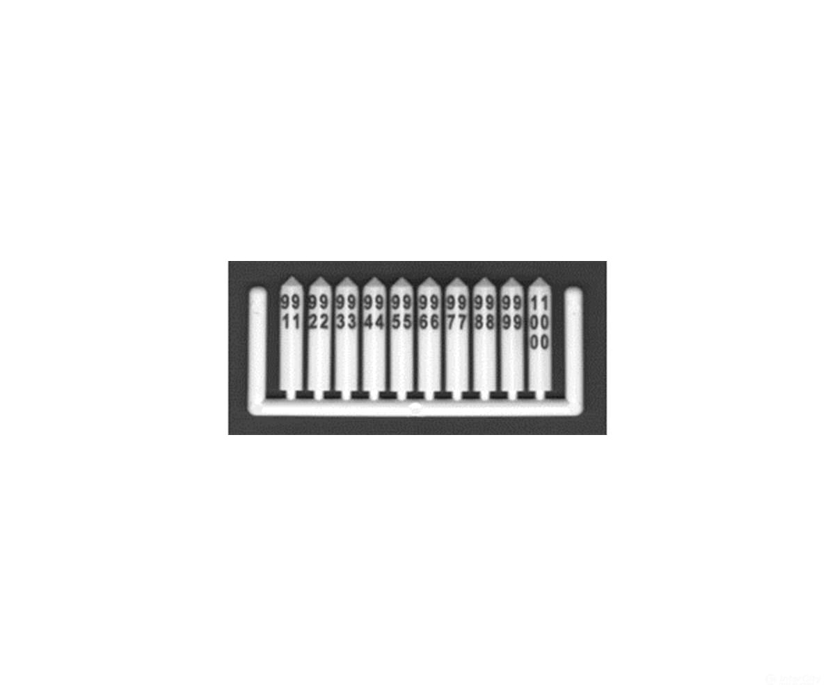 Tichy Train Group 8246 Concrete Milepost Markers #51 to 100 -- White w/Black Printing pkg(50) - Scenery Details