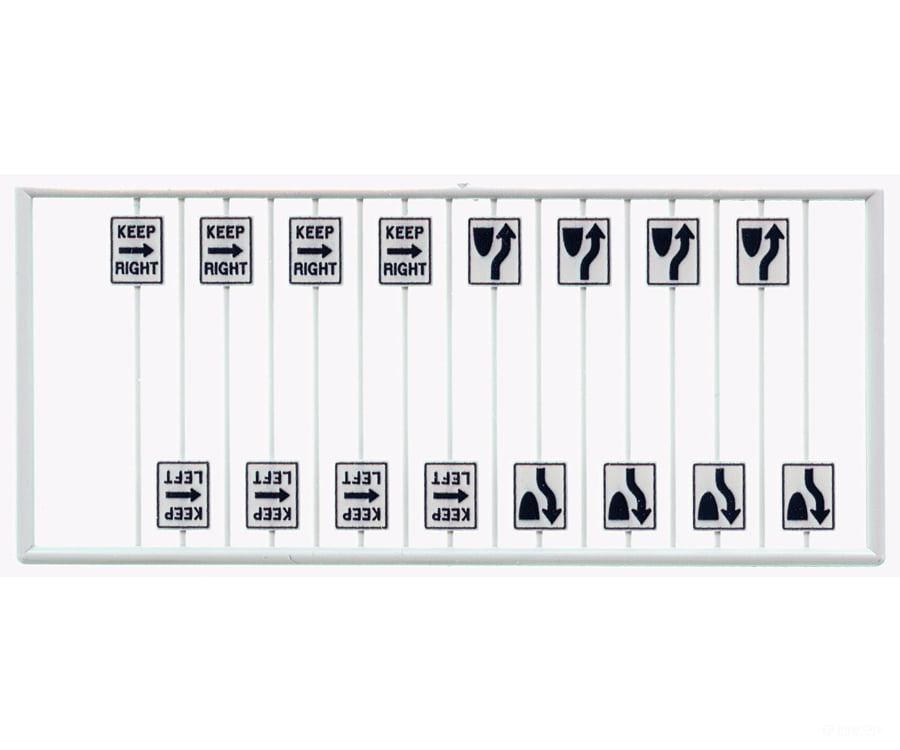 Tichy Train Group 8263 Miscellaneous Road Signs #2 -- Pkg(16) Scenery Details