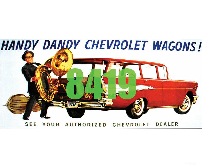 Tichy Train Group 8419 Handy Dandy Chevrolet Wagons Billboard - Kit Scenery Details