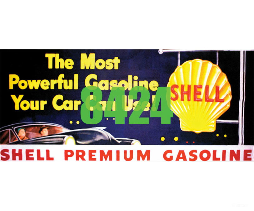 Tichy Train Group 8424 Shell Premium Gasoline Billboard - Kit Scenery Details