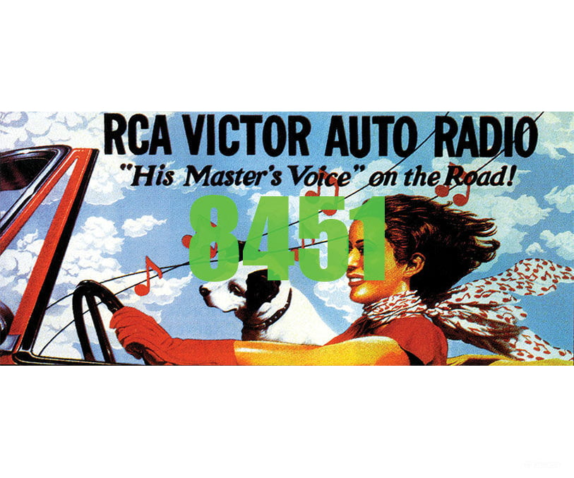 Tichy Train Group 8451 Rca Victor Auto Radio Billboard - Kit Scenery Details