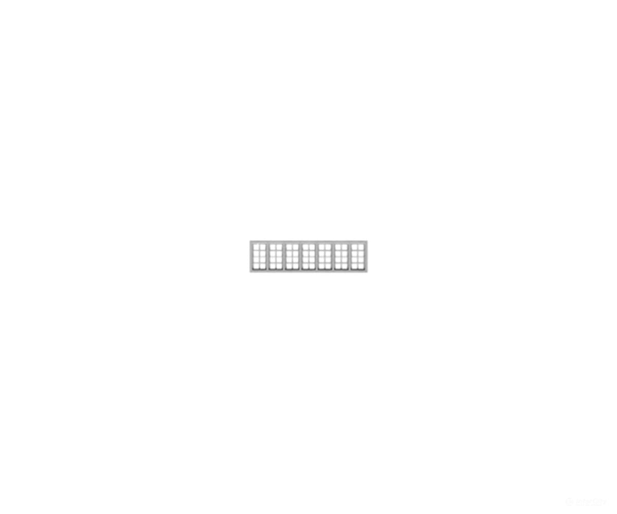 Tichy Train Group 2529 7-Unit Casement Window (Plastic) pkg(3) - Scratch Building Supplies