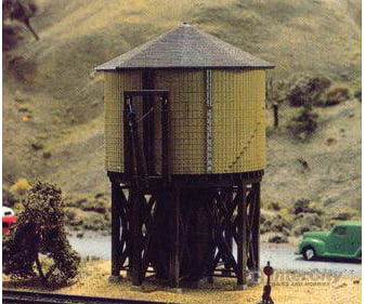 Tichy Train Group N 2600 Wood Water Tank -- Kit Structures