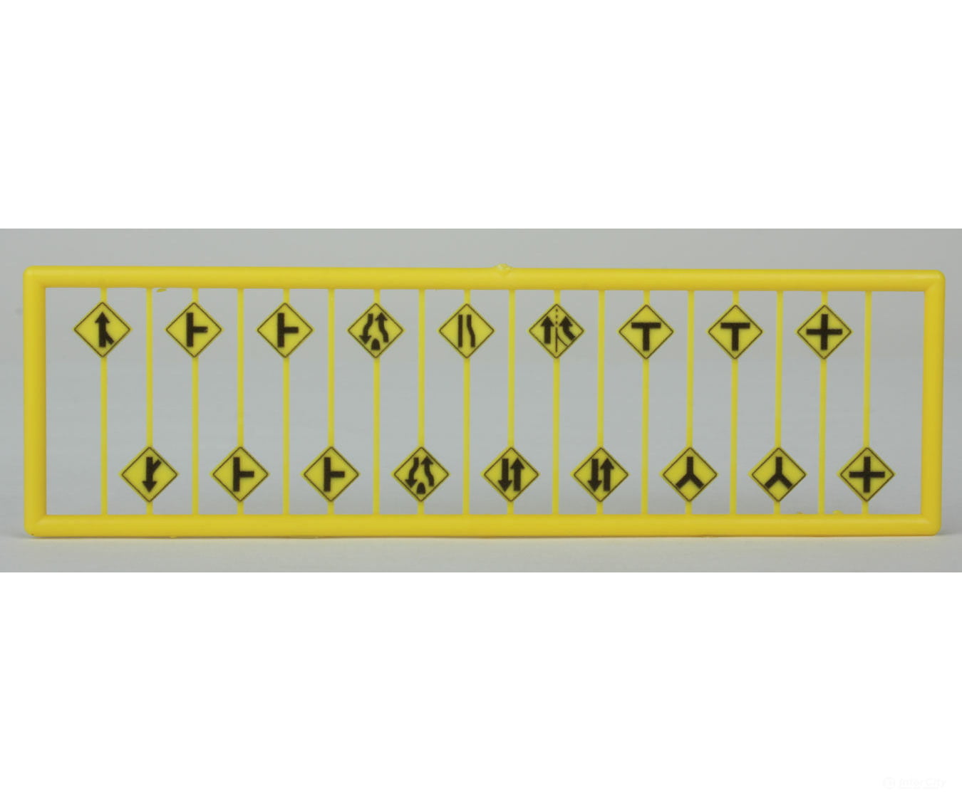Tichy Train Group 2617 Road Path/Curve Warning Signs #2 -- Pkg(18) Scenery Details