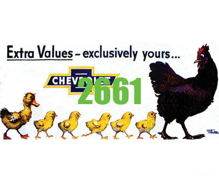 Tichy Train Group 2661 Chevrolet Extra Values Billboard - Kit Scenery Details