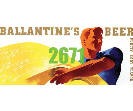 Tichy Train Group 2671 Ballantines Beer Art Deco Billboard - Kit Scenery Details