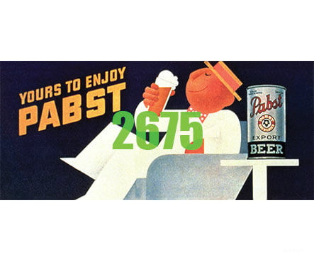 Tichy Train Group 2675 Pabst Beer Art Deco Billboard - Kit Scenery Details