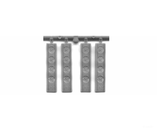 Tichy Train Group N 2800 Brakewheels Pkg(16) -- Unpainted Styrene Detailing Parts
