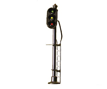 Tomar Ho 856 Vertical Signal -- Three-Light W/Leds Signals & Catenary
