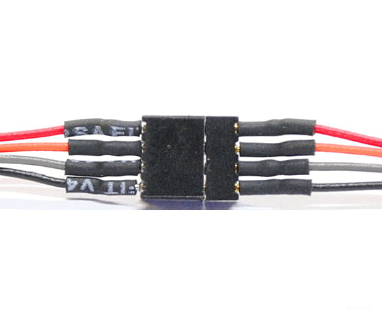 Train Control Systems 1410 4-Pin Mini Connector Set (1 Male 1 Female) -- .214 X .083 .244 W/6 15.2Cm