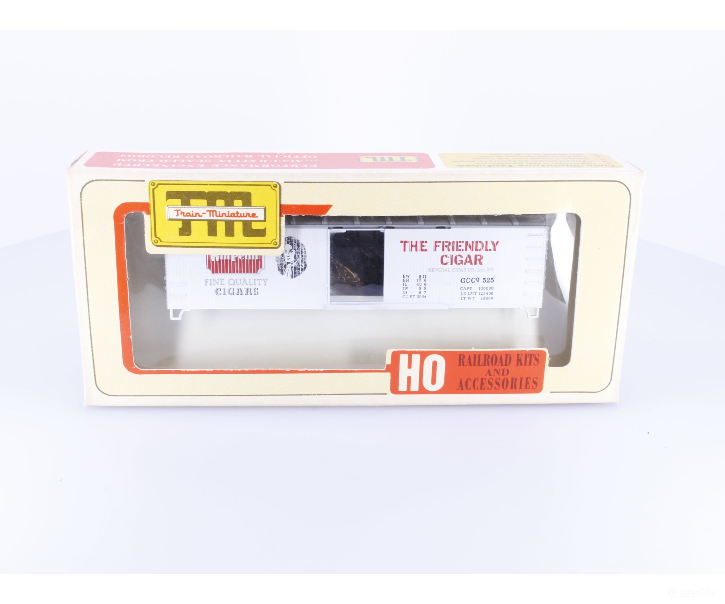 Train Miniature 2040 HO 40’ Single Door Boxcar Kit Wm Penn (GCCo) 525 - Freight Cars