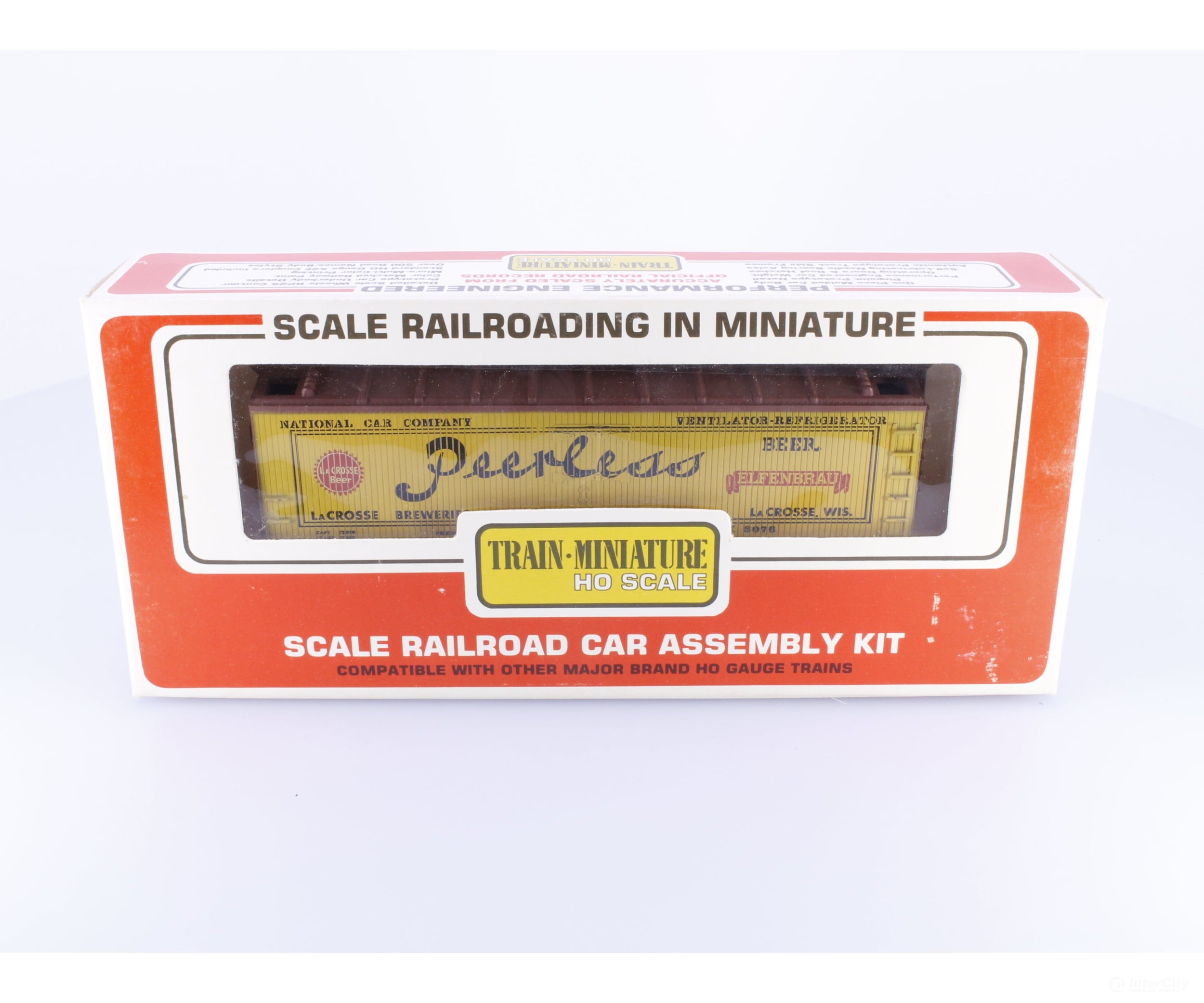 Train Miniature 2320 HO 40’ Single Door Boxcar Kit Peerless Beer - Lacrosse Co (NX) 3076 - Freight Cars