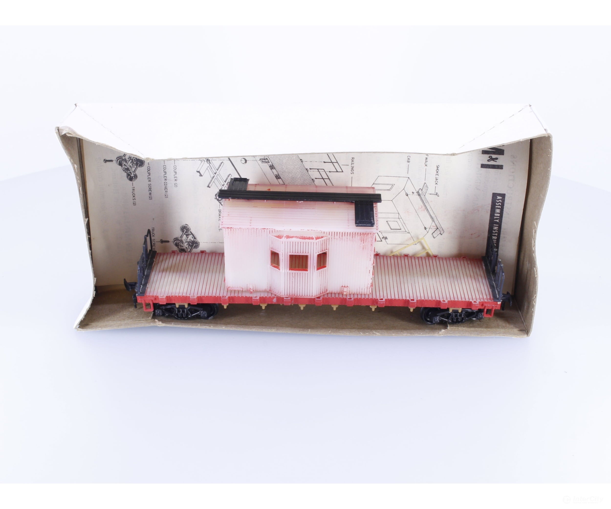 Train Miniature 5803 HO Work Train Transfer Caboose Kit Norfolk & Western (NW) - Freight Cars