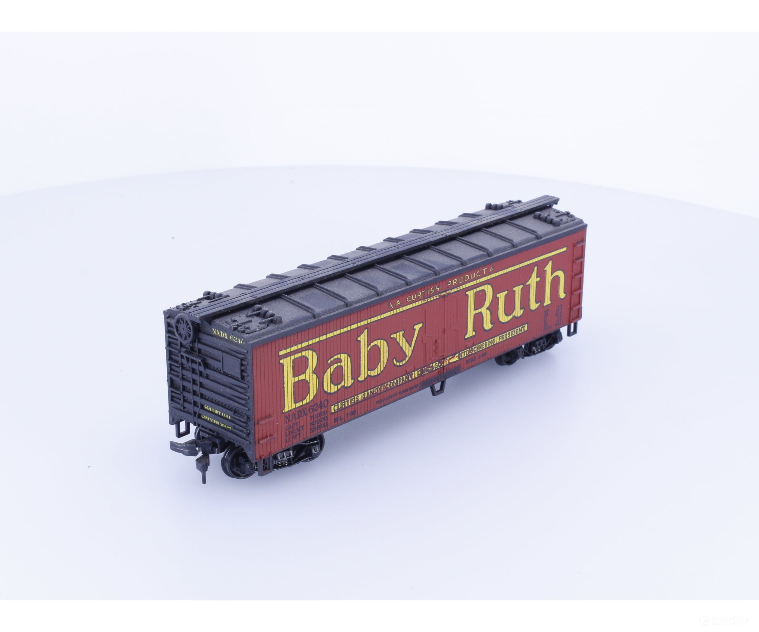 Train Miniature 8059 HO 40’ Single Door Boxcar Baby Ruth (NADX) 6240 - Freight Cars