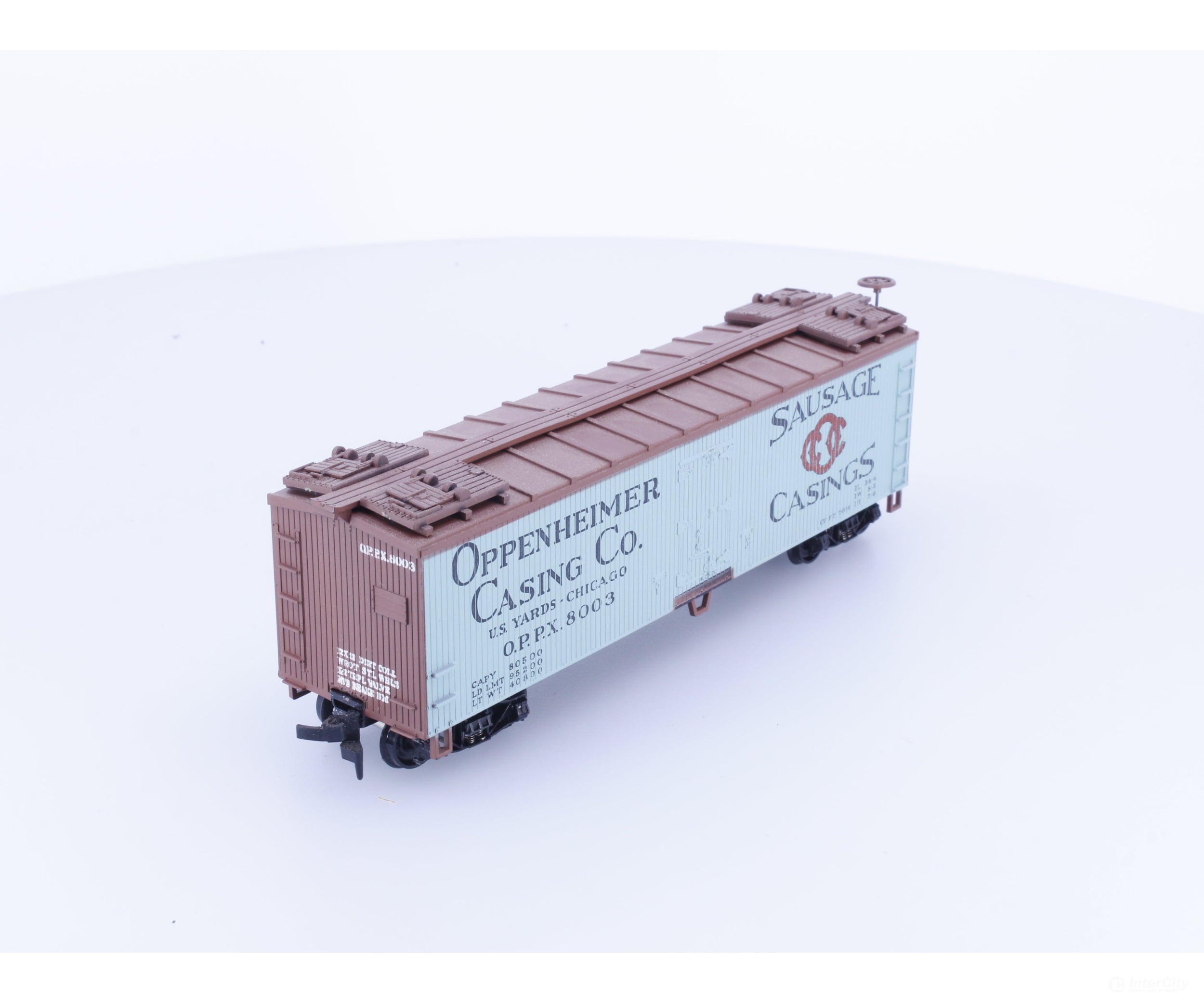 Train Miniature 8064 HO 40’ Single Door Boxcar Oppenheimer Casing Co (OPPX) 8003 - Freight Cars