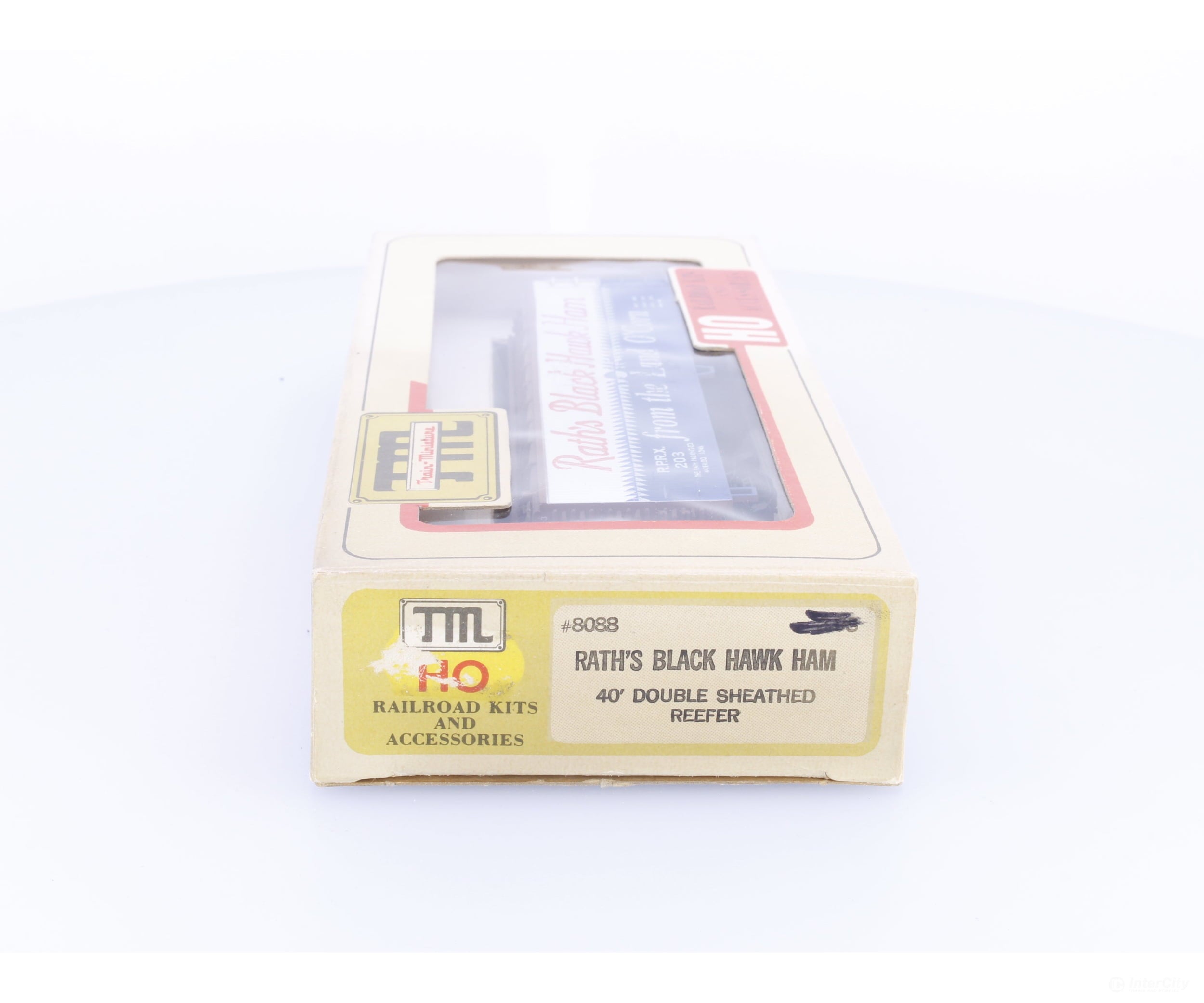 Train Miniature 8088 HO 40’ Single Door Boxcar Rath’s Black Hawk Ham (RPRX) 203 - Freight Cars