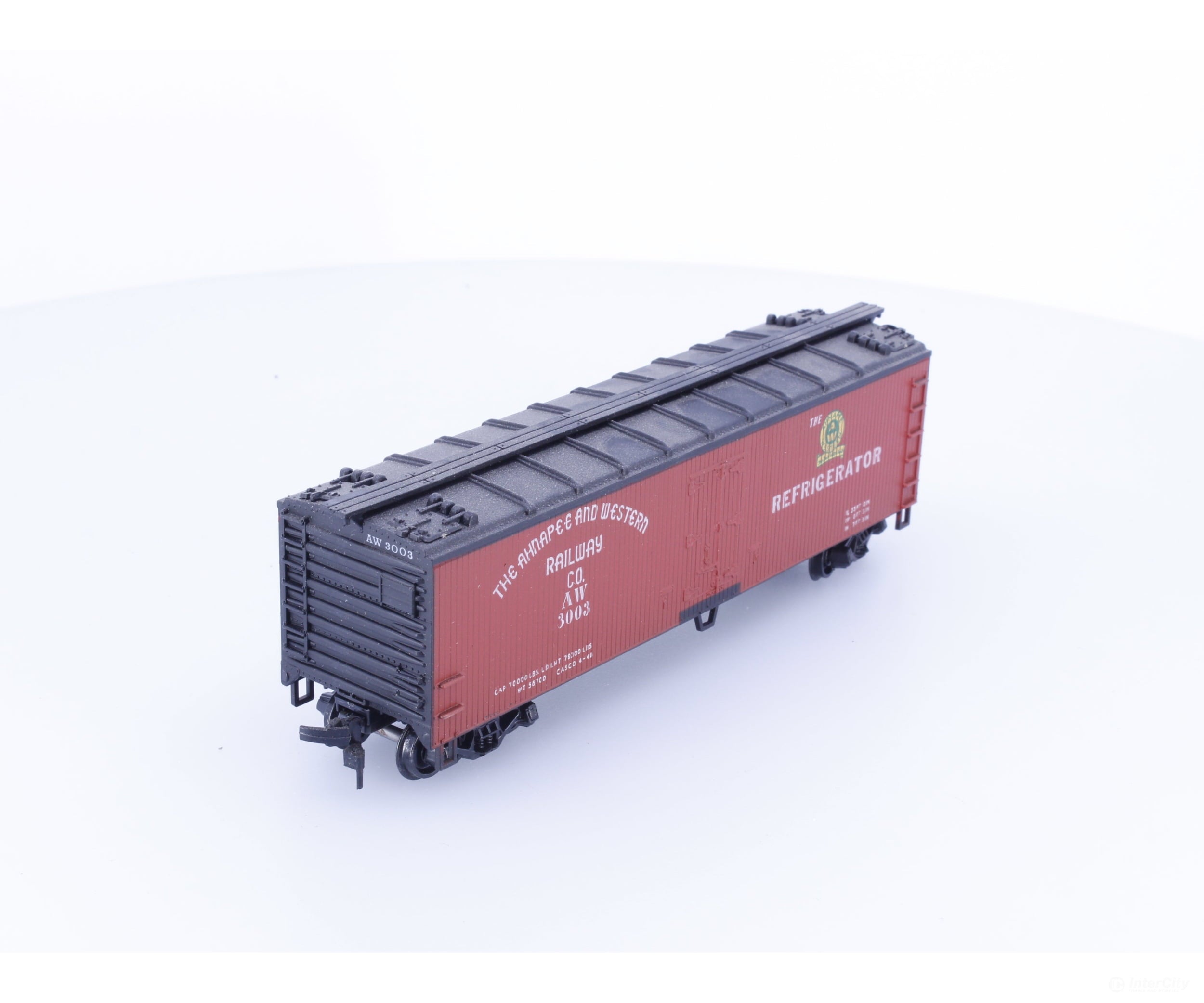 Train Miniature 8093 HO 40’ Single Door Boxcar Ahnapee & Western (AW) 3003 - Freight Cars