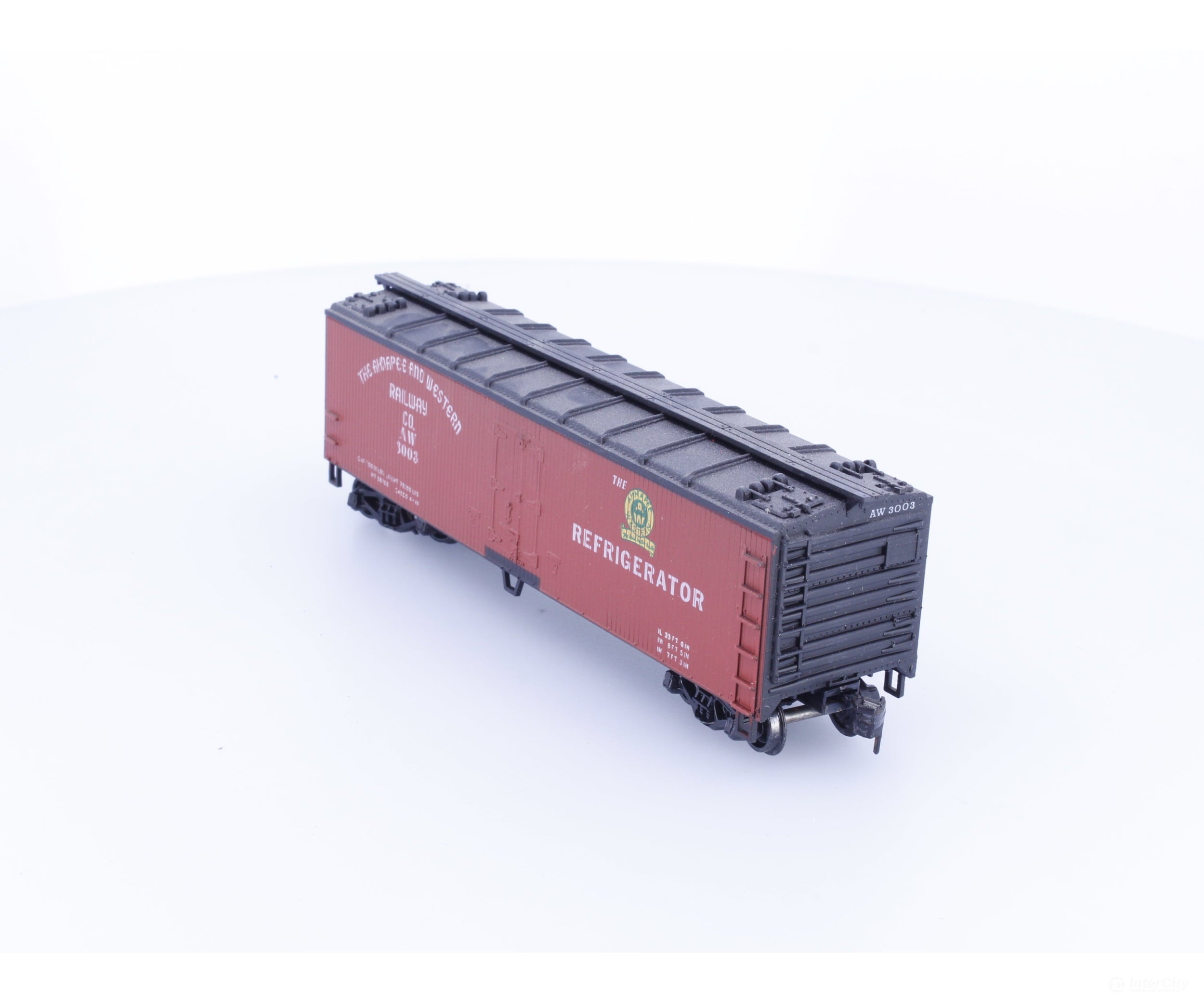 Train Miniature 8093 HO 40’ Single Door Boxcar Ahnapee & Western (AW) 3003 - Freight Cars