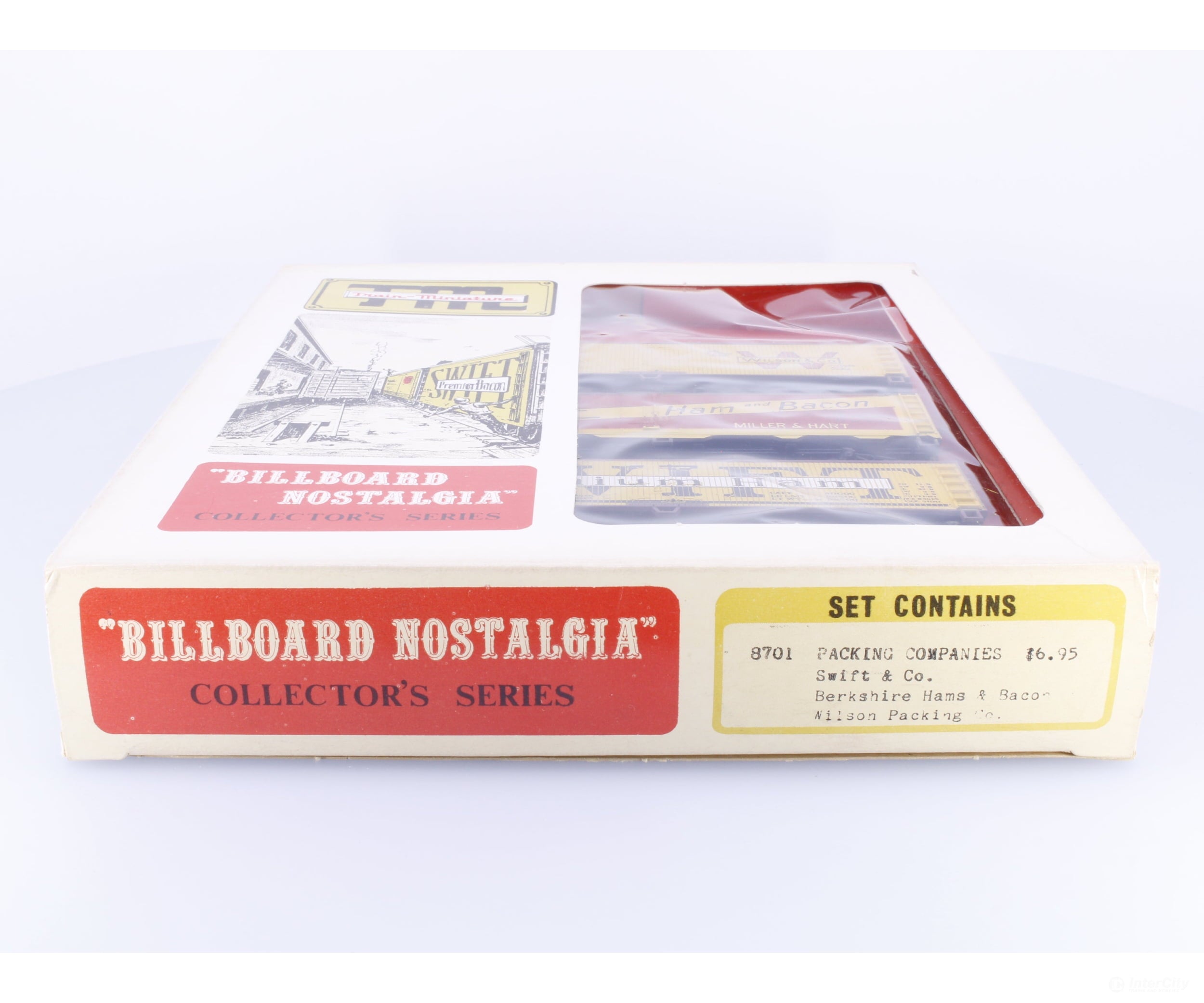 Train Miniature 8701 HO Billboard Nostalgia Packing Companies Boxcar Set Swift Berkshire Wilson Packing 7524 2042 21045