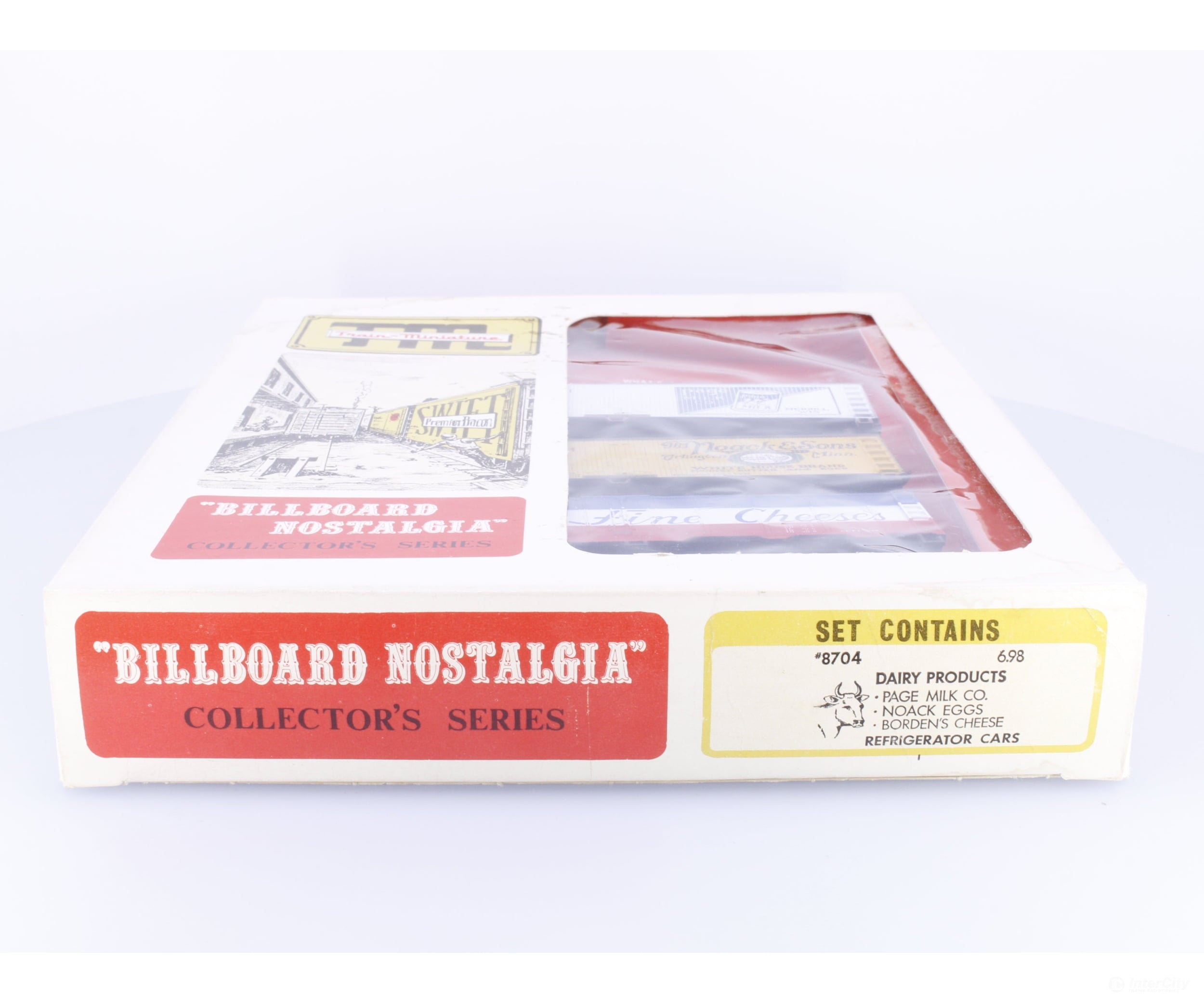 Train Miniature 8704 HO Billboard Nostalgia Dairy Products Boxcar Set Page Milk Co Noack Eggs Borden’s Cheese 1832 3012