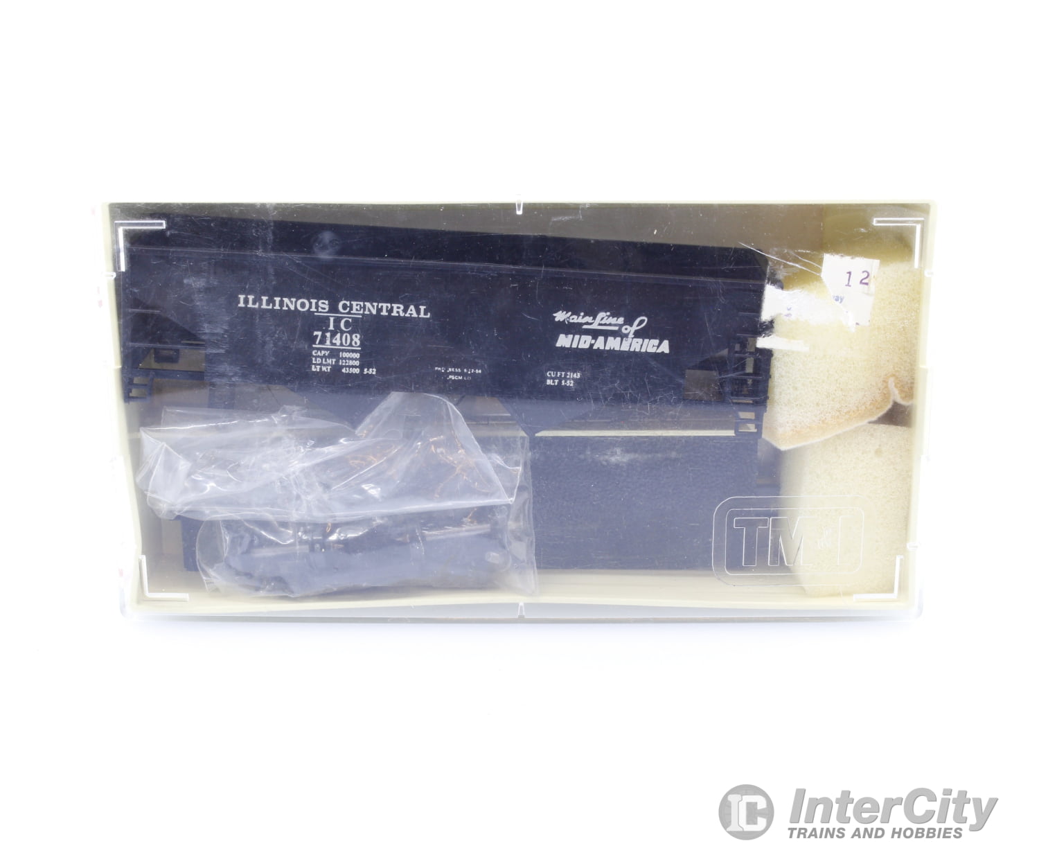 Train Miniature Ltd. 2953 HO 36’ Offset Hopper w/ Load Illinois Central (IC) 71408 Freight Cars