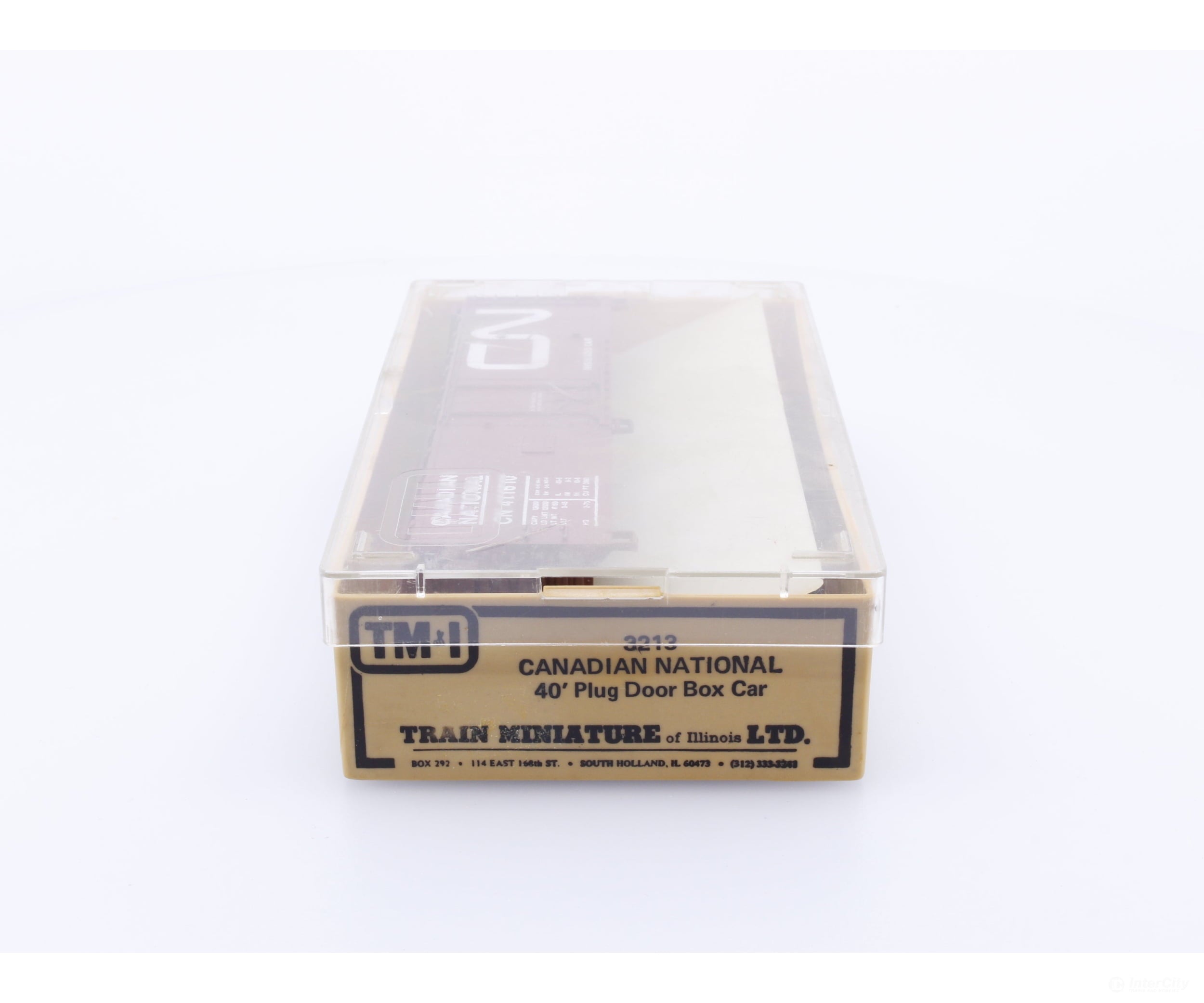 Train Miniature Ltd. 3213 HO 40’ Plug Door Box Car Canadian National (CN) 411610 Freight Cars