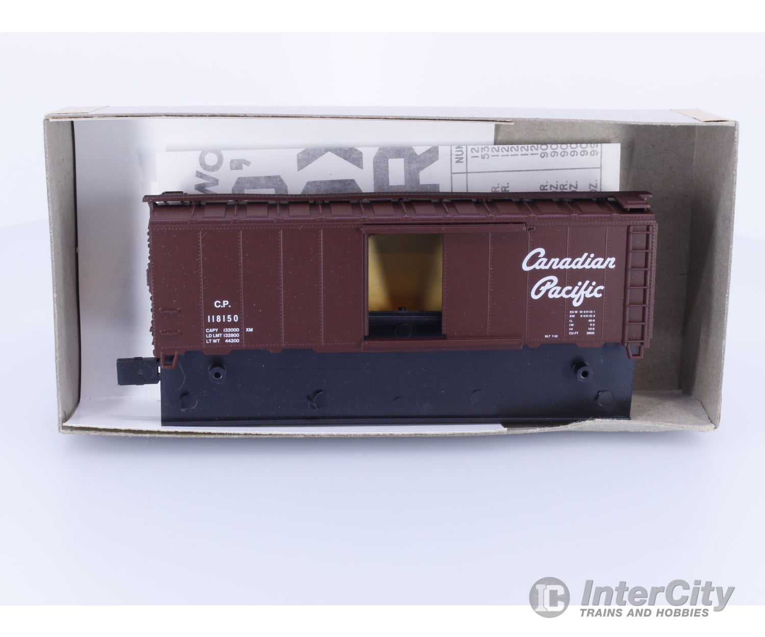 Trains Canada 1-109 HO 40’ Boxcar Script Kit Canadian Pacific (CP) 118150 Freight Cars