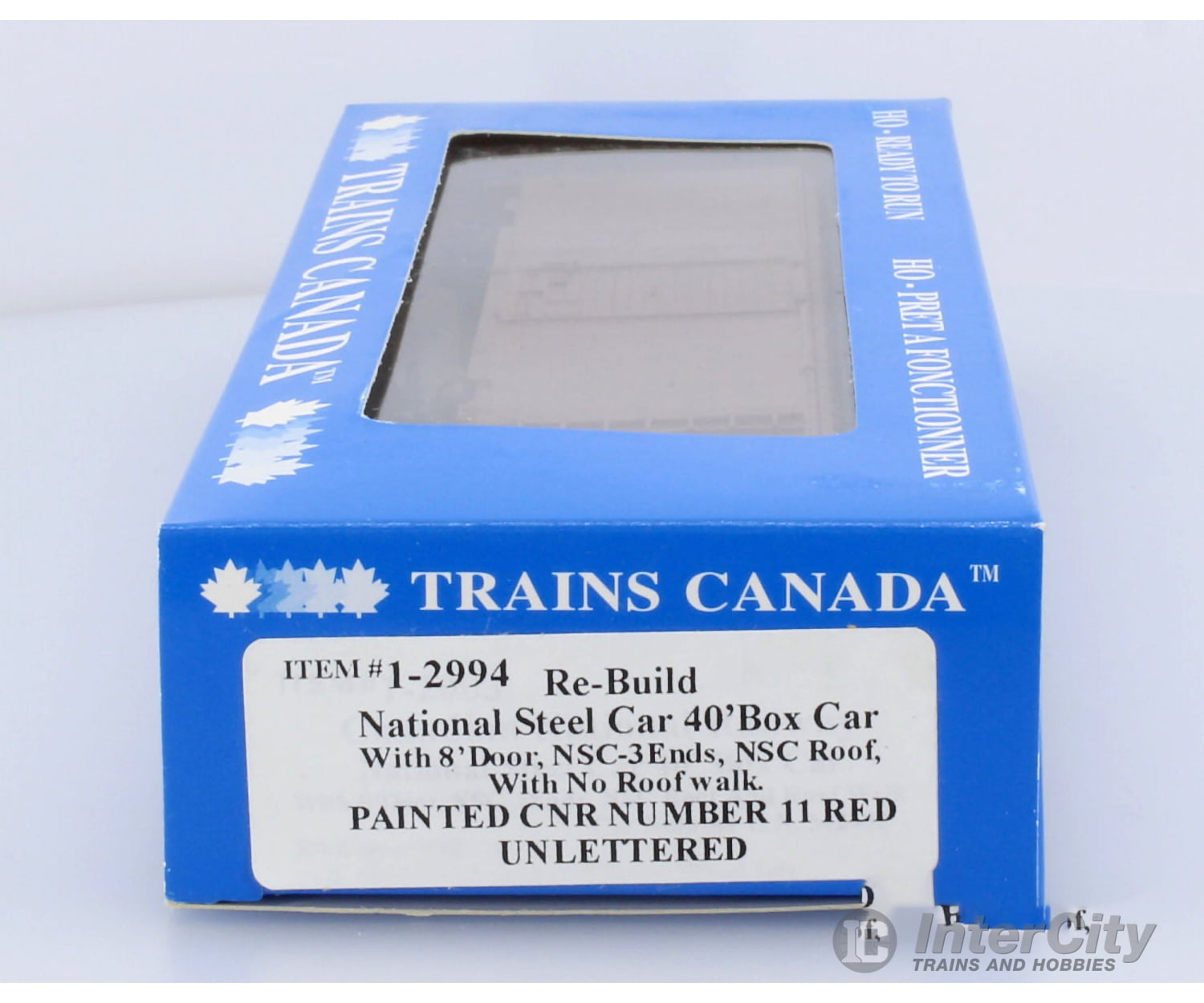 Trains Canada Ho Scale Re-Build Nsc 40 Box Car Cnr Red Unlettered Freight Cars