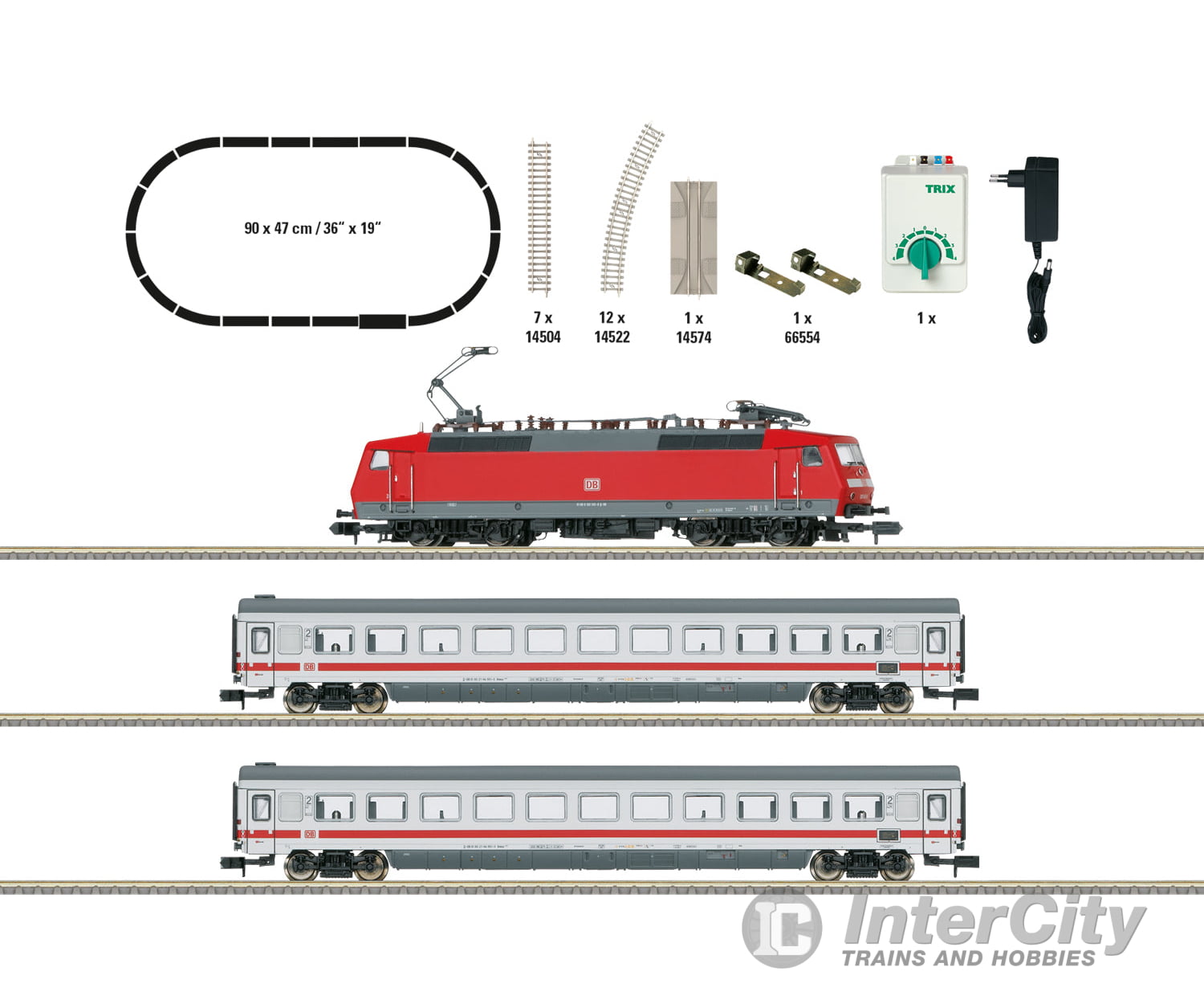 Trix 11150 N Db Ag Intercity Starter Set With A Class 120 & Train Sets