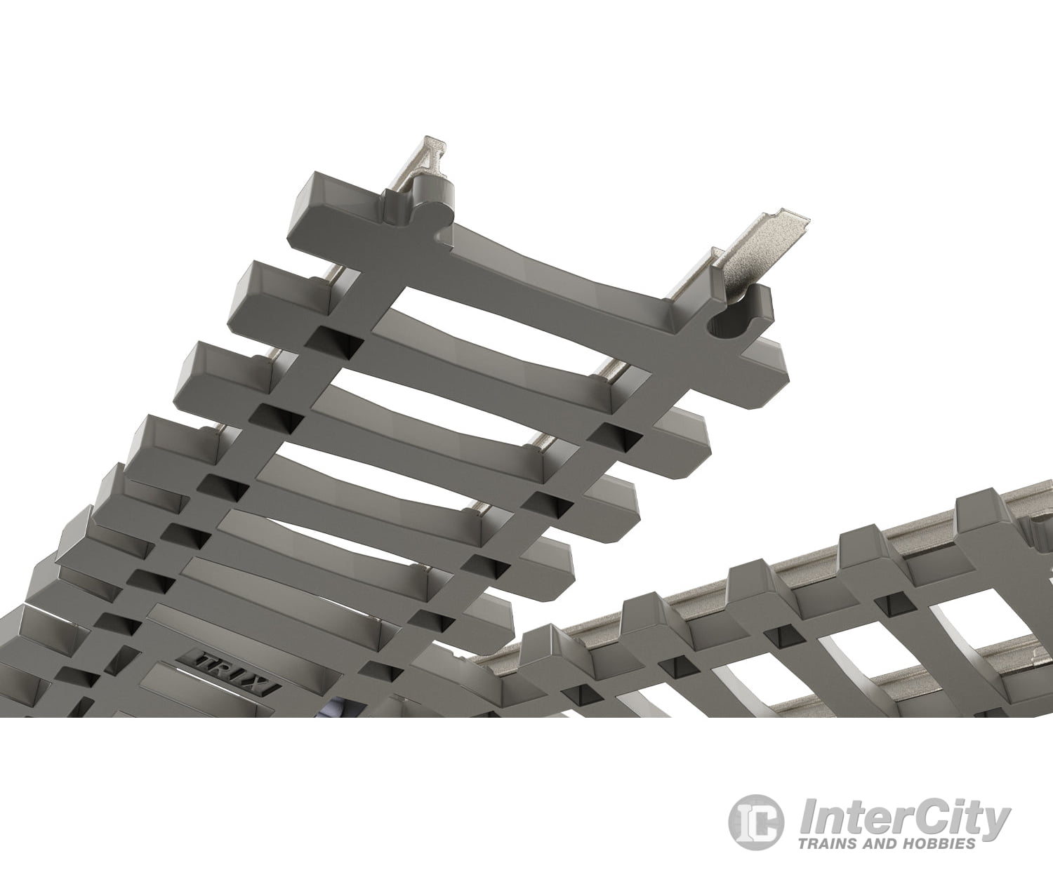 Trix 14558 N Minitrix Crossing - 30° with Concrete Ties Length 104.2 mm / 4-1/8’’ Track & Turnouts