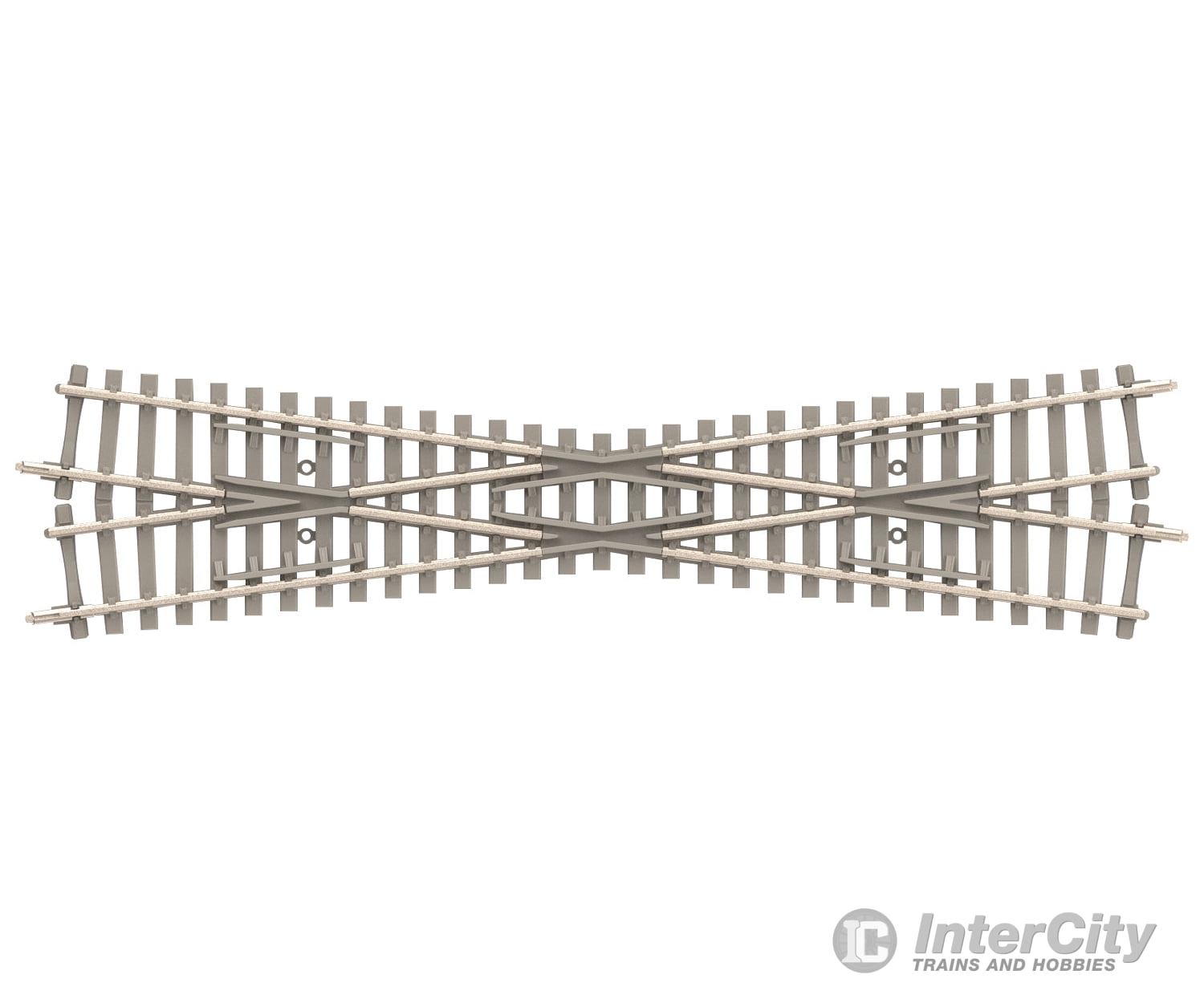Trix 14573 N Minitrix Crossing - 15° With Concrete Ties Length 129.8 Mm / 5-1/8 Track & Turnouts