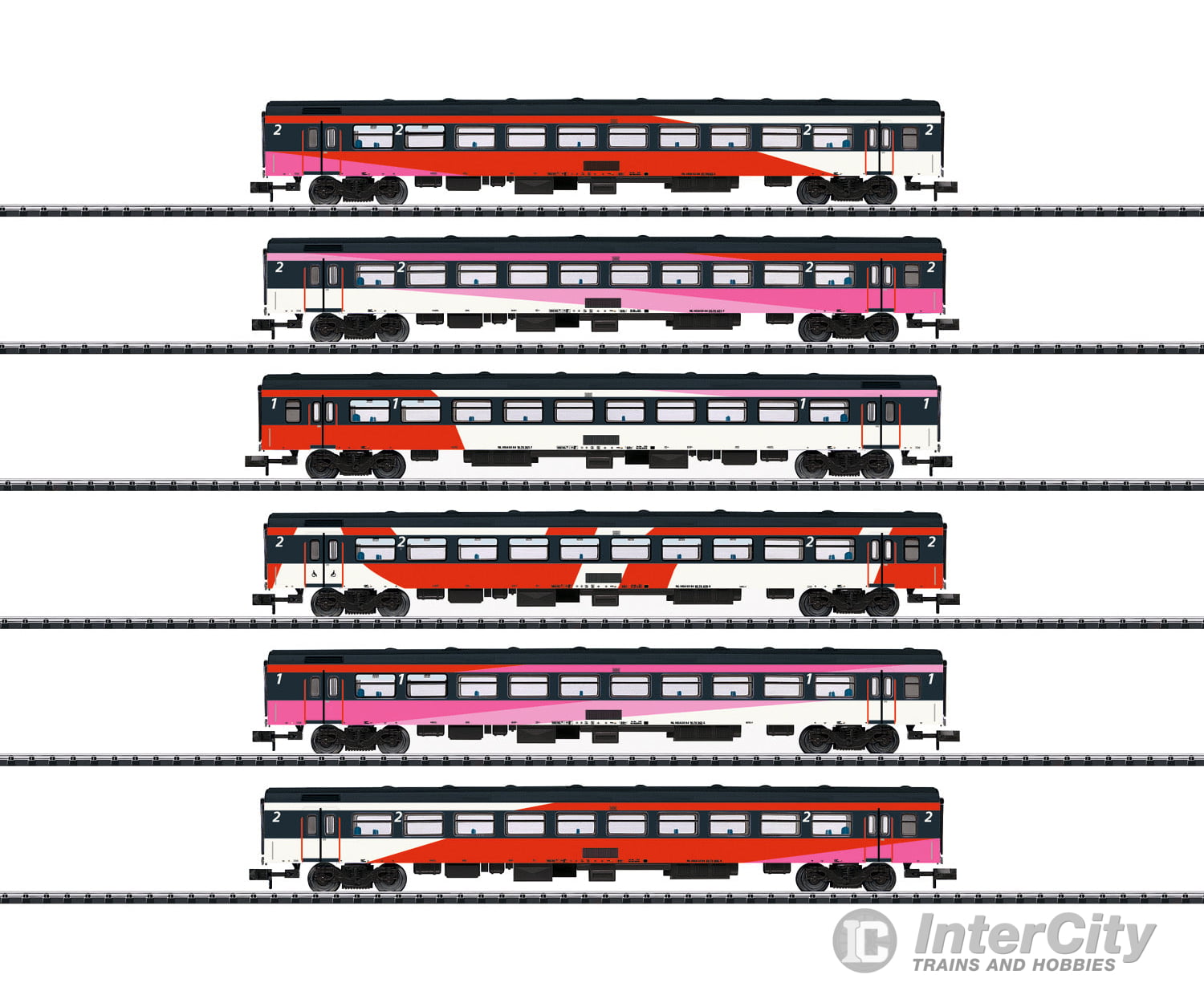 Trix 15389 ICRm Express Train Passenger Car Set - Default Title (IC-TRIX-15389)