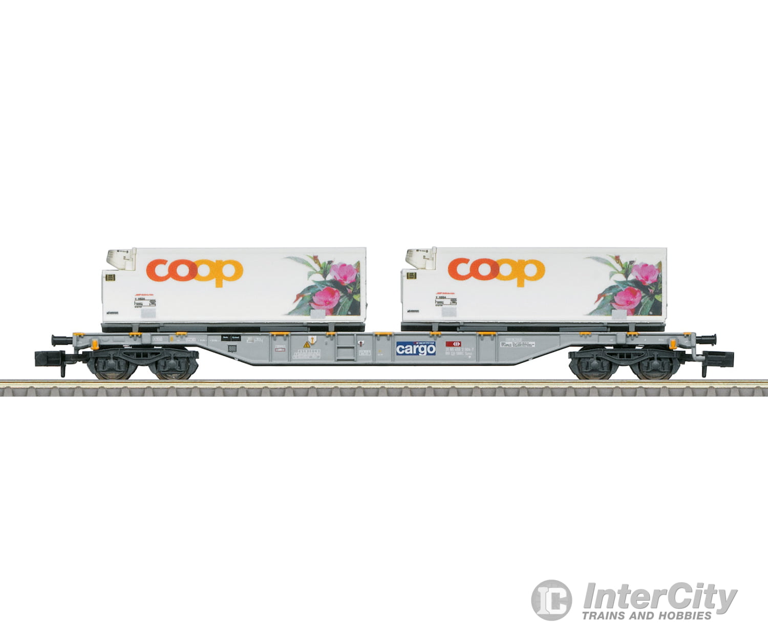 Trix 15494 N Sbb-Cff-Ffs Coop® Container Transport Car European Freight Cars