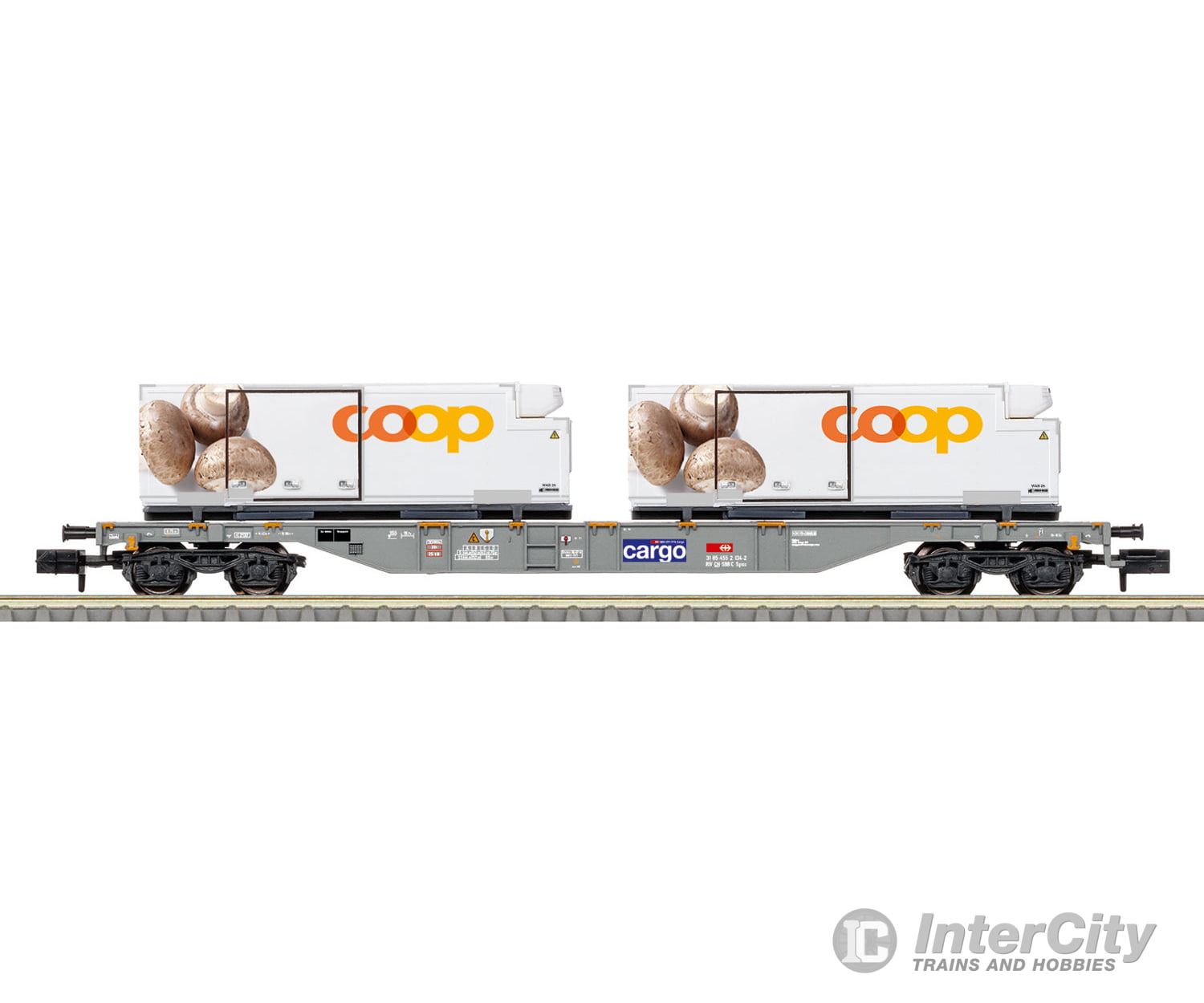 Trix 15496 N SBB-CFF-FFS ’coop®’ Container Transport Car European Freight Cars
