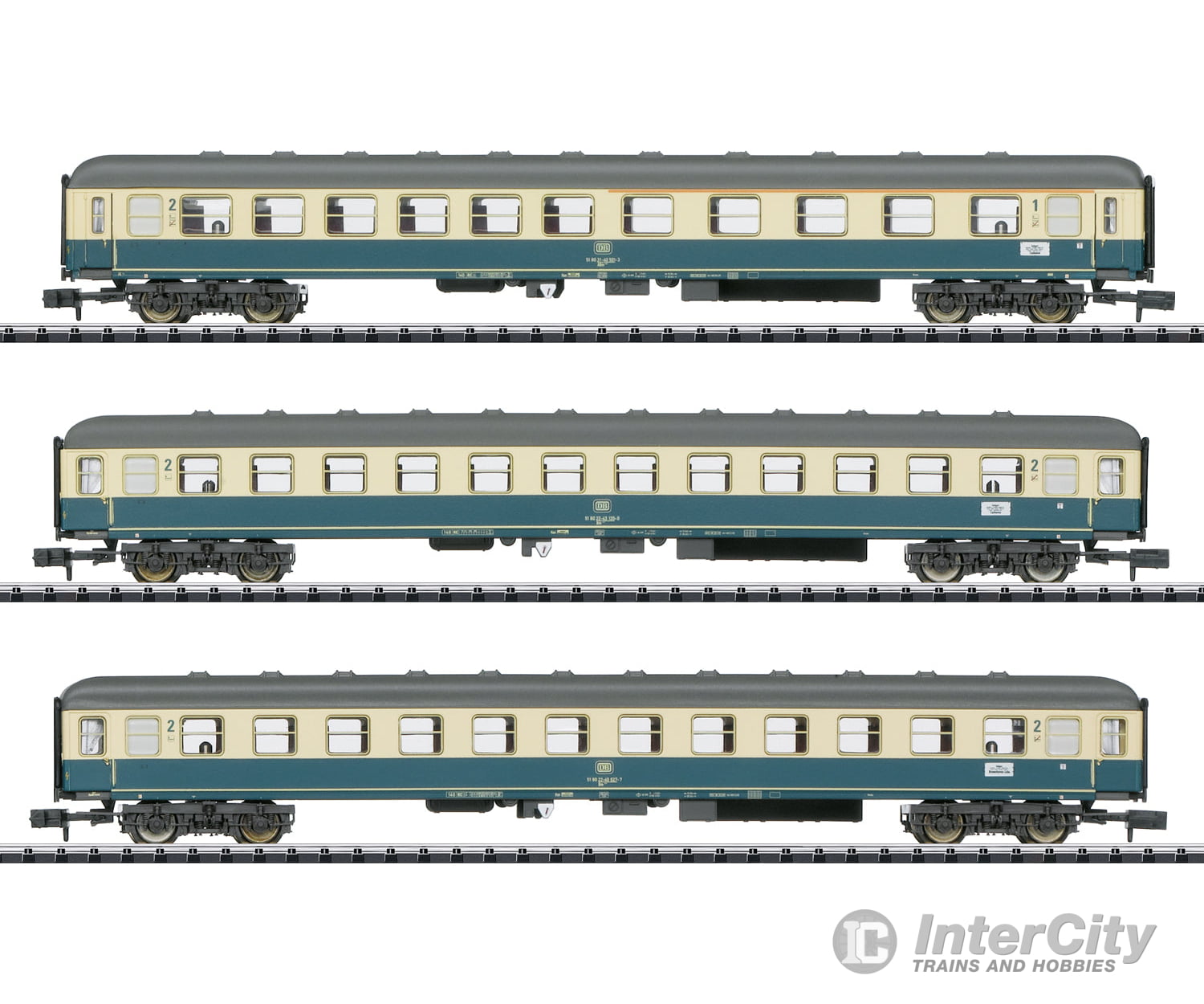 Trix 15639 N Db Express Train Passenger Car Set European Cars