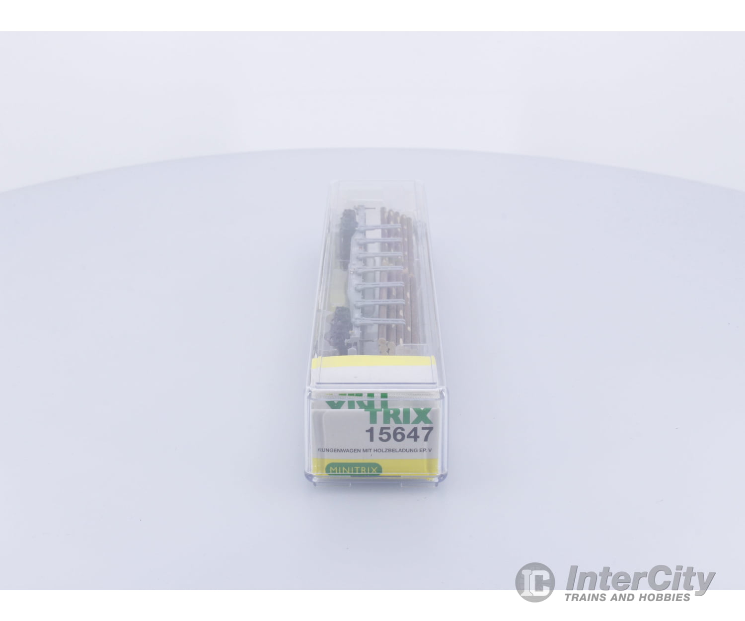 Trix 15647 N SBB-CFF-FFS Stake Car with Log Load (#1) European Freight Cars